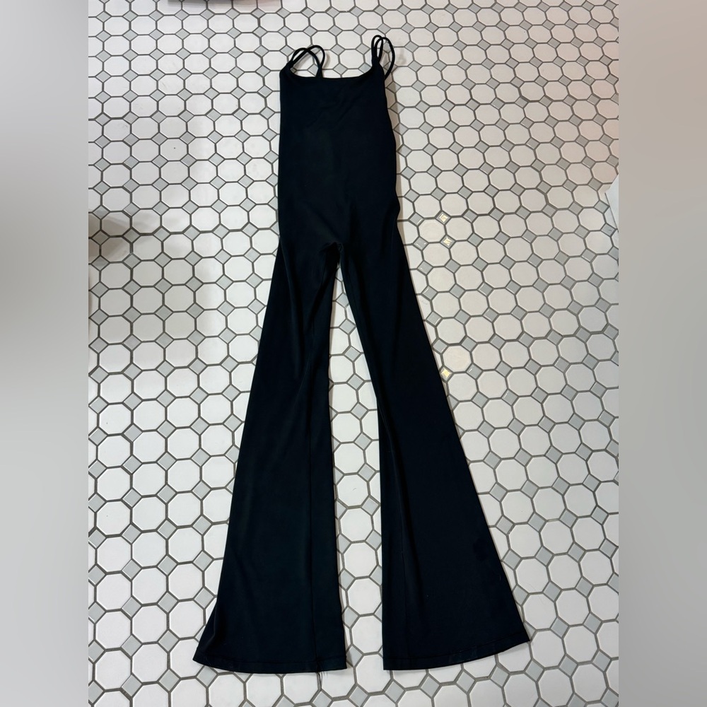 PINK Victoria's Secret Black Flare jumpsuit